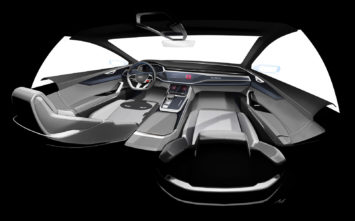 Audi Q8 Concept Interior Design Sketch