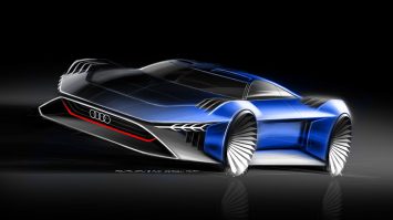 Audi RSQ e tron Concept Design Sketch by Jan Poliak