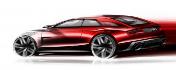 Audi Sport quattro Concept Design Sketch detail