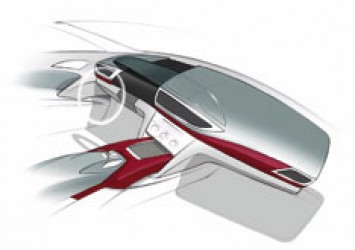 Audi Sportback Concept Interior Design Sketch