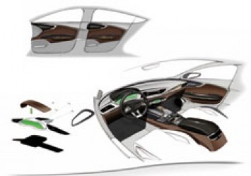 Audi Sportback Concept Interior Design Sketch