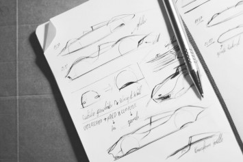 Audi Stromlinie 75 Concept - Design Sketches