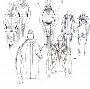 Audi Suit Project - Design Sketches by Cherica Haye and Nir Siegel