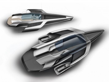 Audi Trimaran Concept Design Sketch