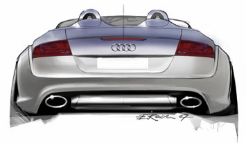 Audi TT clubsport quattro design sketch