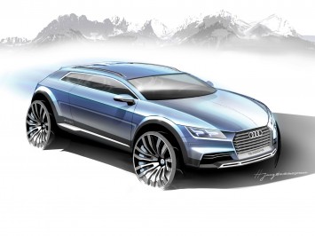 Audi two-door crossover concept - Design Sketch