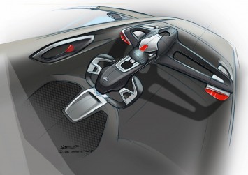 Audi Urban Concept - Interior Design Sketch