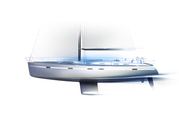Bavaria Cruiser 55 Design Sketch