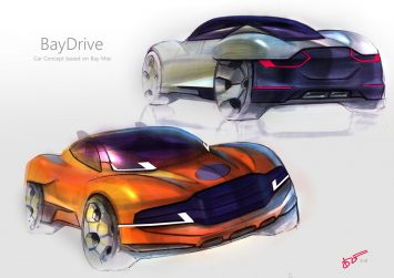 BayDrive Concept Design Sketches by Agri Bisono