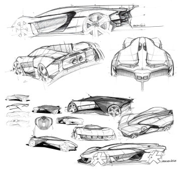 Bell and Ross AeroGT Concept - Design Sketches by Adrien Sene