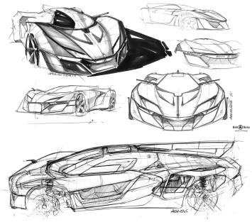 Bell and Ross AeroGT Concept - Design Sketches by Adrien Sene