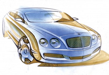 Bentley Continental Flying Spur Design Sketch