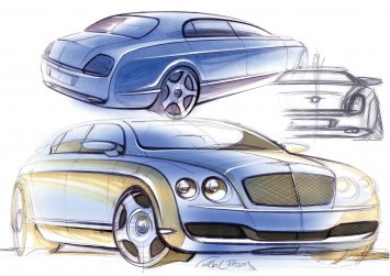 Bentley Continental Flying Spur - Design Sketches