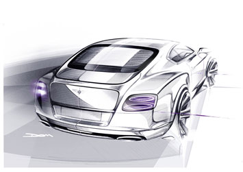 Bentley Continental GT Design Sketch