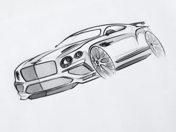 Bentley Continental Supersports Exterior Design Sketch
