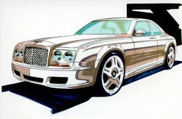Bentley Continental T Design Sketch