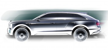 Bentley EXP 9 F Concept - Design Sketch
