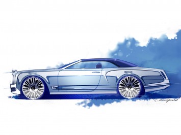 Bentley Mulsanne Convertible Concept - Design Sketch
