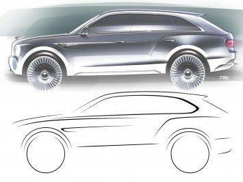 Bentley SUV Design Sketches