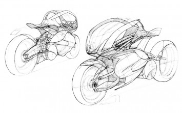 Bimota Tesi Concept Design Sketches
