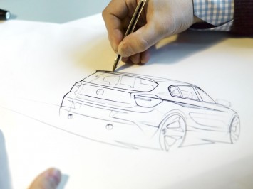 BMW 1 Series design sketch by Nicolas Huet