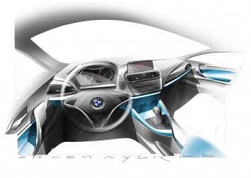 BMW 1 Series Interior Design Sketch