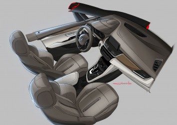 BMW 2 Series Active Tourer - Interior Design Sketch