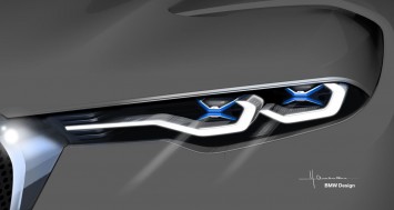 BMW 3.0 CSL Hommage Concept Headlight Design Sketch