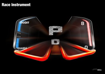 BMW 3.0 CSL Hommage Concept Interior Instrument UI Design Sketch