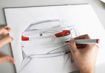 BMW 5 Series Touring Design Sketch