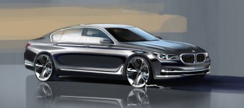 BMW 7 Series Design Sketch Render