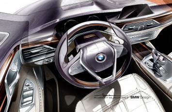 BMW 7 Series Interior Design Sketch