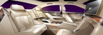 BMW 7 Series Interior Design Sketch