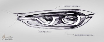 BMW Concept 4 Series Coupe - Headlight Design Sketch