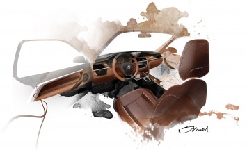 BMW Concept 4 Series Coupe - Interior Design Sketch