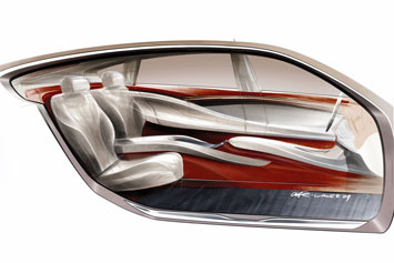 BMW Concept 5 GT Interior Design Sketch