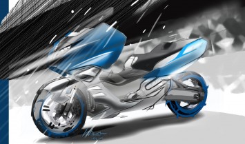 BMW Concept C Scooter Design Sketch