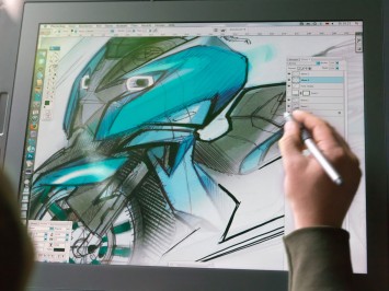 BMW Concept C - Design Sketch on the Cintiq