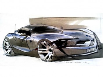 BMW Concept design sketch by Maxim Shershnev
