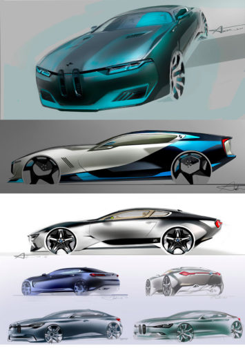 BMW Concept Design Sketches by Andrei Trofimtchouk