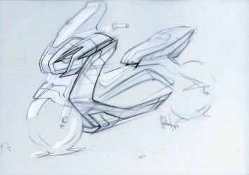 BMW Concept e Design Sketch