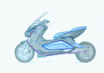BMW Concept e Design Sketch