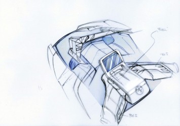 BMW Concept e Design Sketches