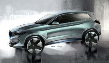 BMW Concept iX3 Design Sketch Render