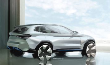 BMW Concept iX3 Design Sketch Render