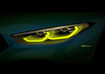 BMW Concept M8 Gran Coupe Headlight Design Sketch Render