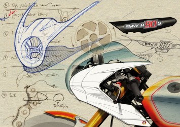 BMW Concept Ninety Design Sketches