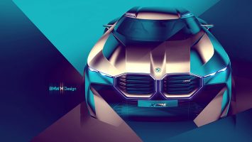 BMW Concept XM Design Sketch Render