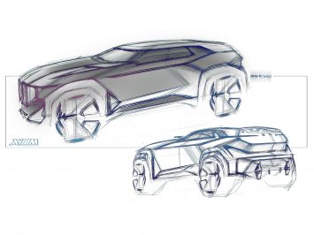 BMW Concept XM Design Sketches