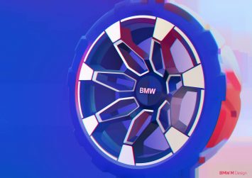 BMW Concept XM Wheel Design Sketch Render